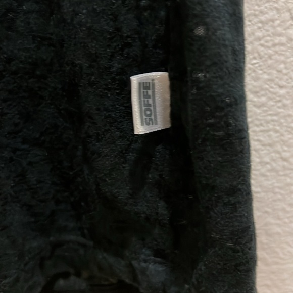 Soffe burnout black v neck shirt medium - Picture 3 of 5